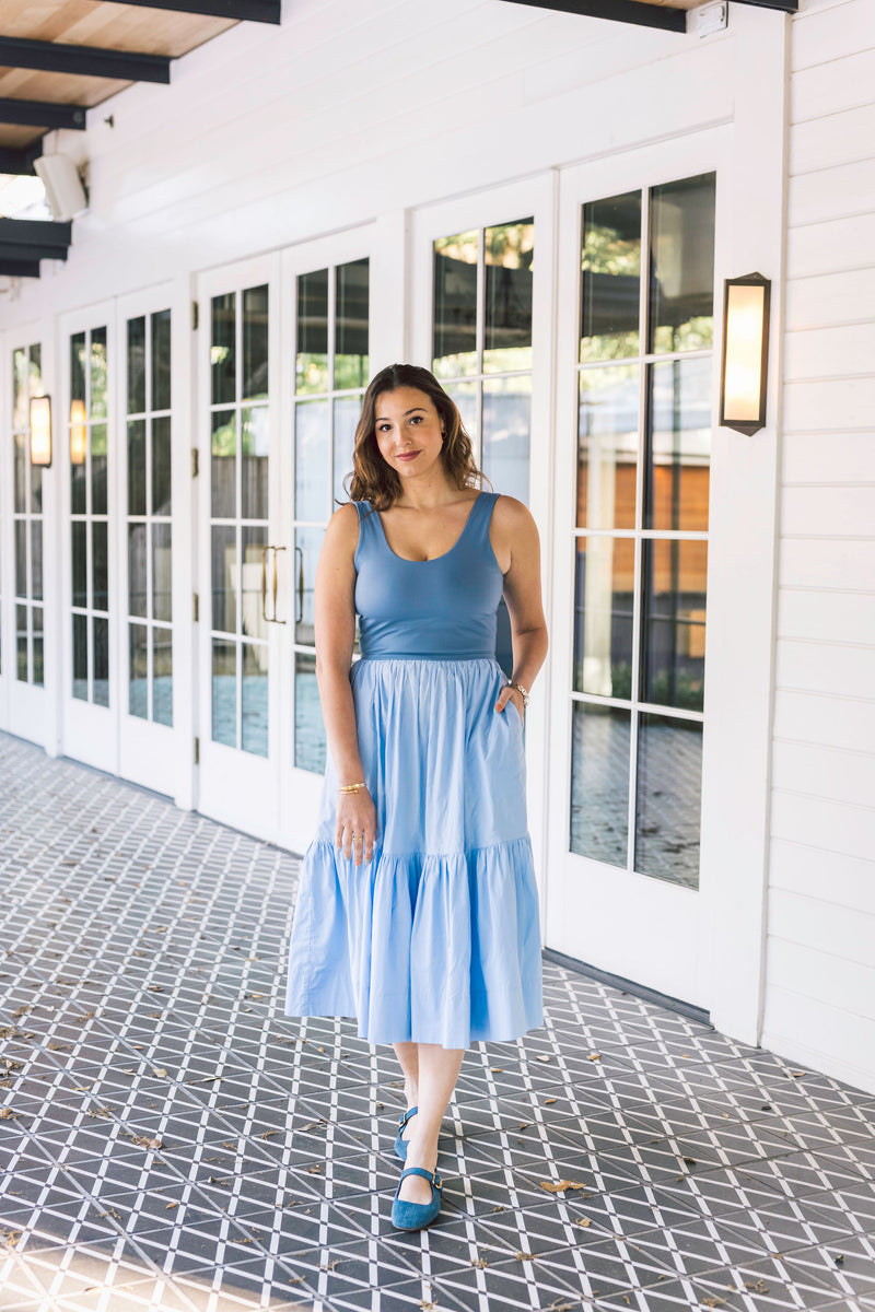 The Gina Dress - Sky