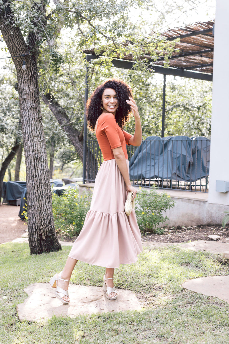 The Clara Dress - Rust