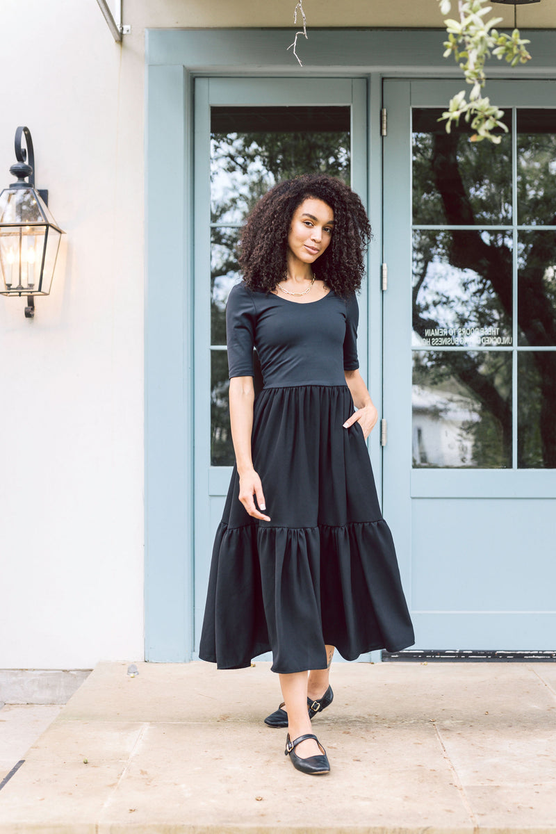 The Clara Dress - Raven