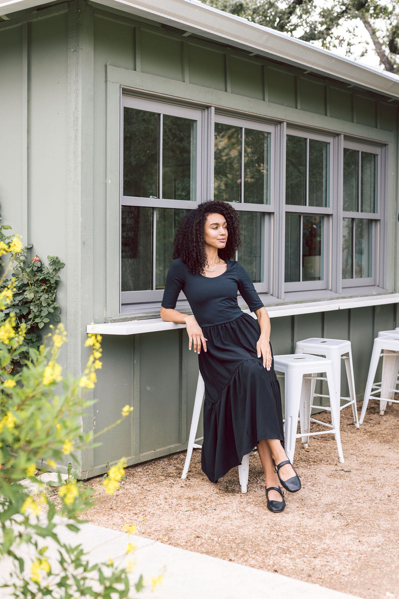 The Clara Dress - Raven