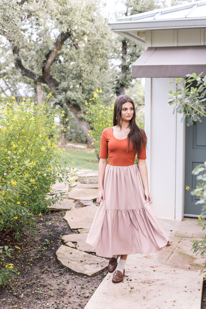 The Clara Dress - Rust