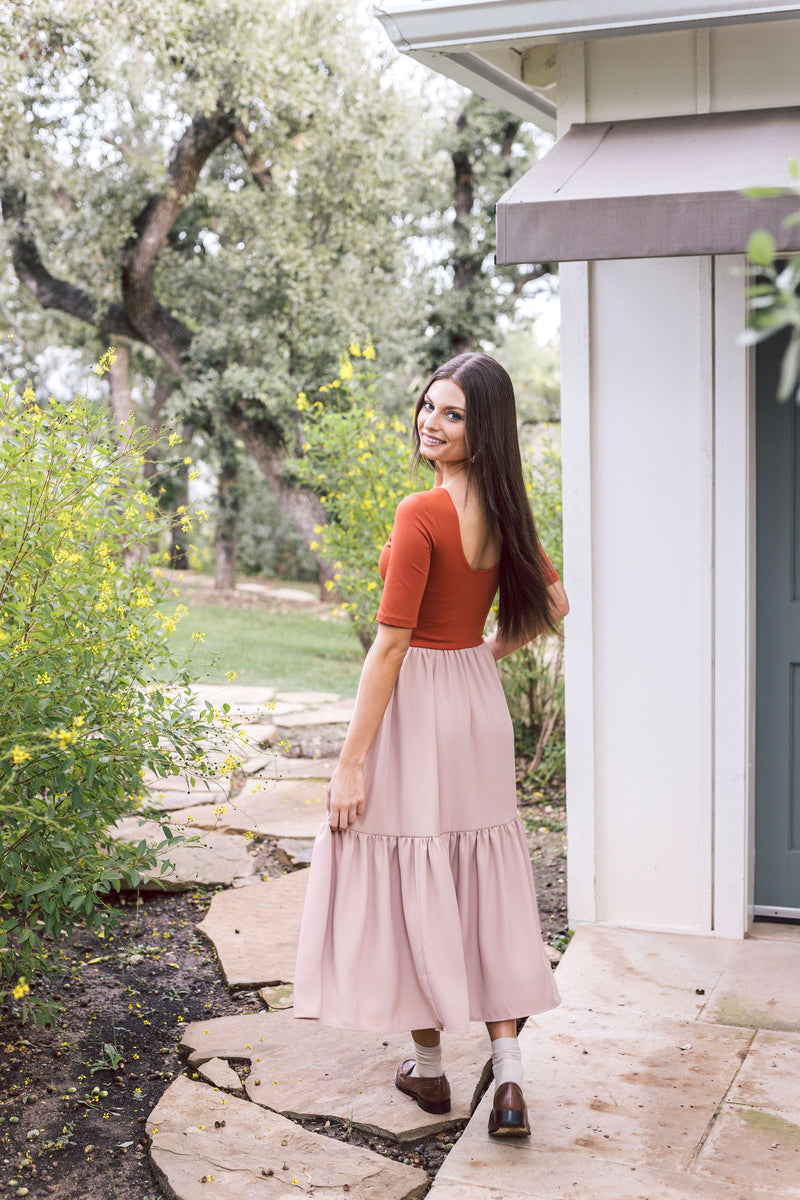The Clara Dress - Rust