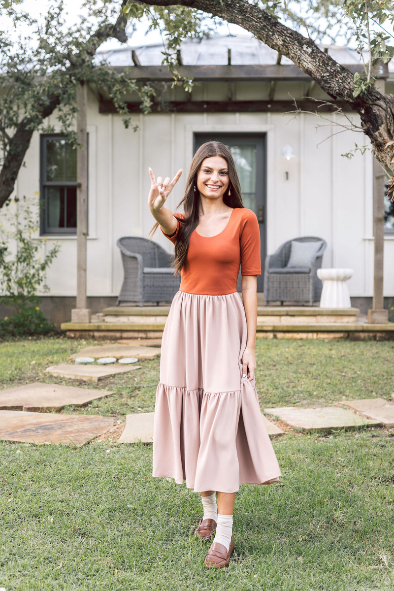 The Clara Dress - Rust